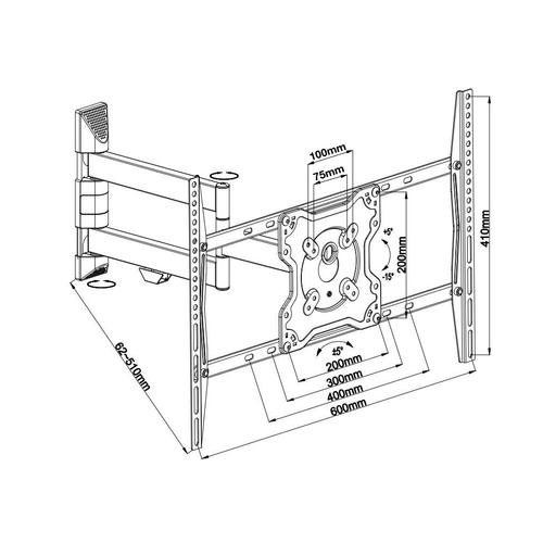 Neomounts FPMA-W460 Muurbeugel tot 55 inch