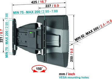 Vogels EFW 8145 TV wandsteun Motion+ S