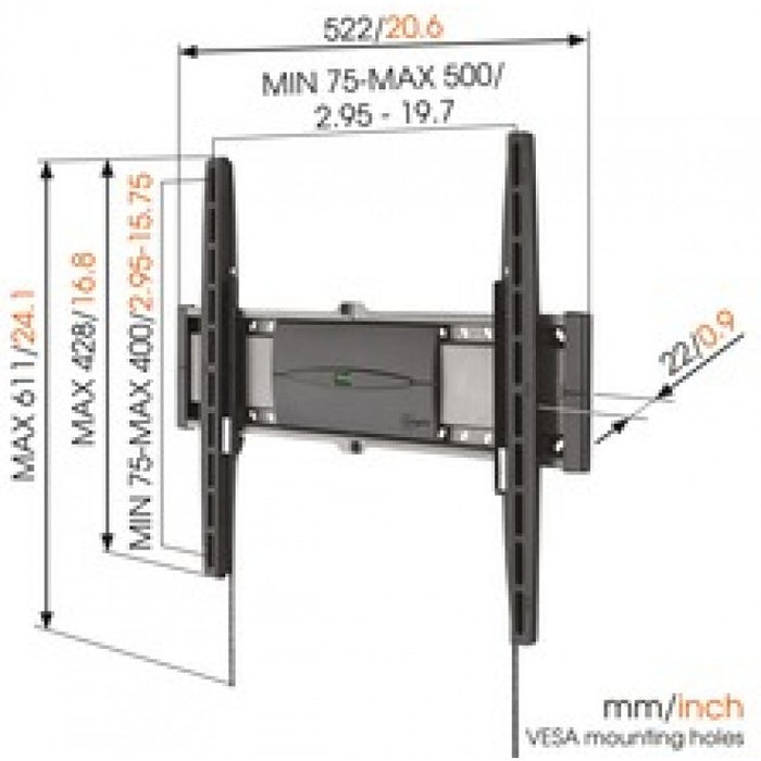Vogels EFW 8206 Platte muurbeugel voor schermen tot 55 inch