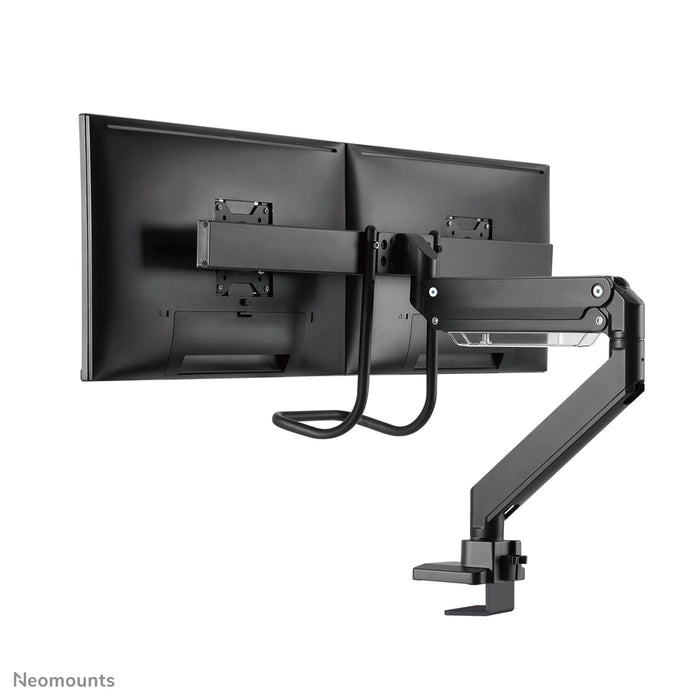 NM-D775DXBLACK is een gasgeveerde bureausteun met crossbar en hendel voor flat screens t/m 32 inch (81 cm).