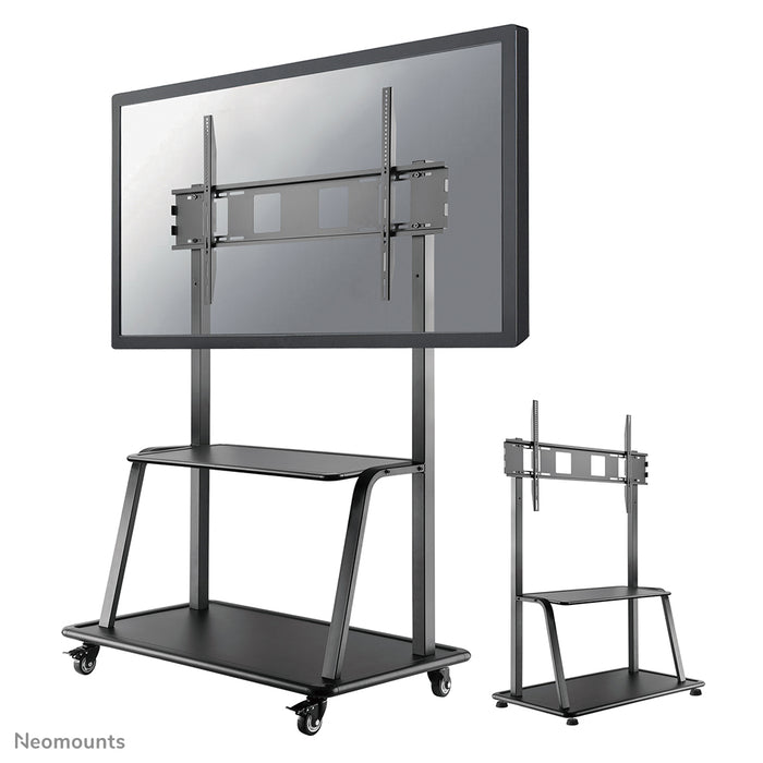 NS-M4000BLACK is een verrijdbaar meubel voor flat screens t/m 105 inch (267 cm).