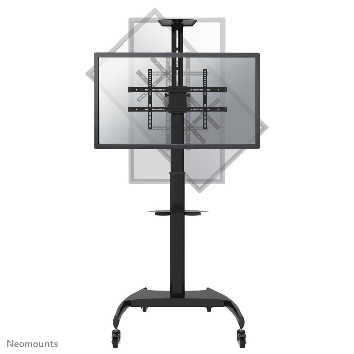 PLASMA-M1900E is een verrijdbaar meubel voor flat screens t/m 70 inch (178 cm), 90° rotatie - Zwart