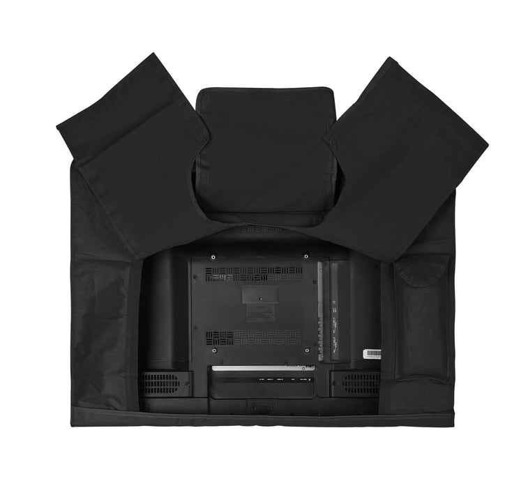 TV-Beschermhoes voor Buiten | 40" - 43" | Uitstekende Kwaliteit Oxford-Doek | Apart vak voor Afstandsbediening | Zwart