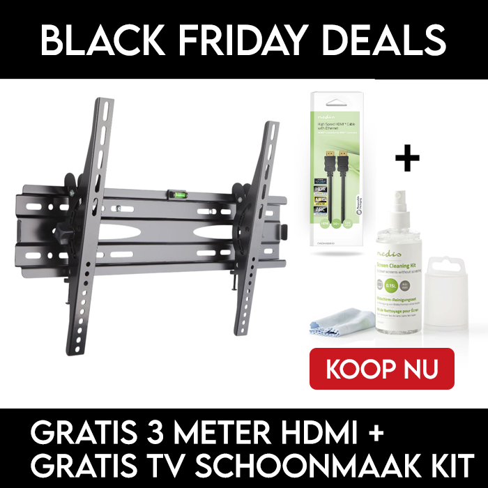 Kantelbare TV beugel voor schermen tot 65 inch | BLACK FRIDAY