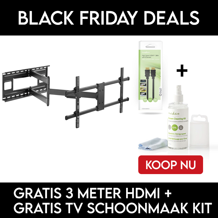 Super lange TV Beugel tot 75 inch | 1 meter uit de muur! | BLACK FRIDAY