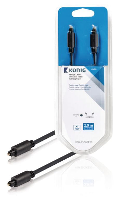 König Digitale Audiokabel TosLink Male