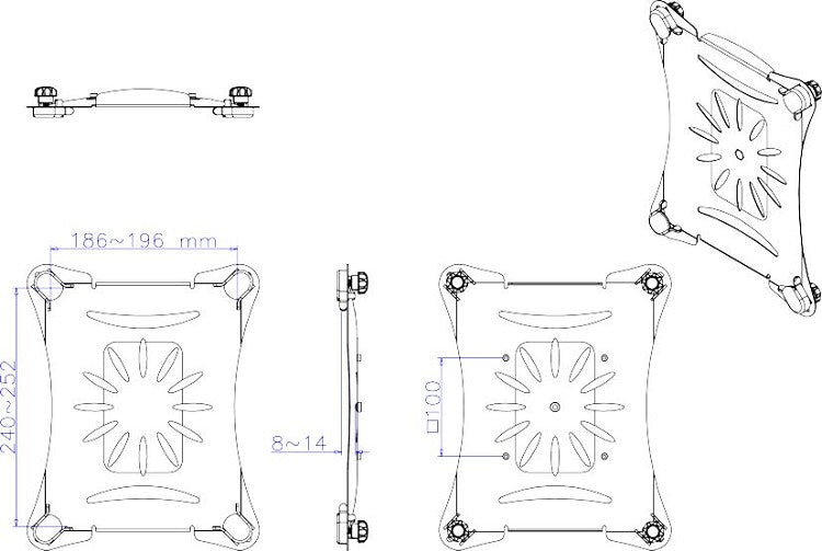 NewStar TABLET-10 universele tablet steun